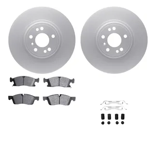 R1 Concepts WDUH1-63231 Carbon Series Brake Rotors W/ 5000 Oep Brake Pads & Hdw